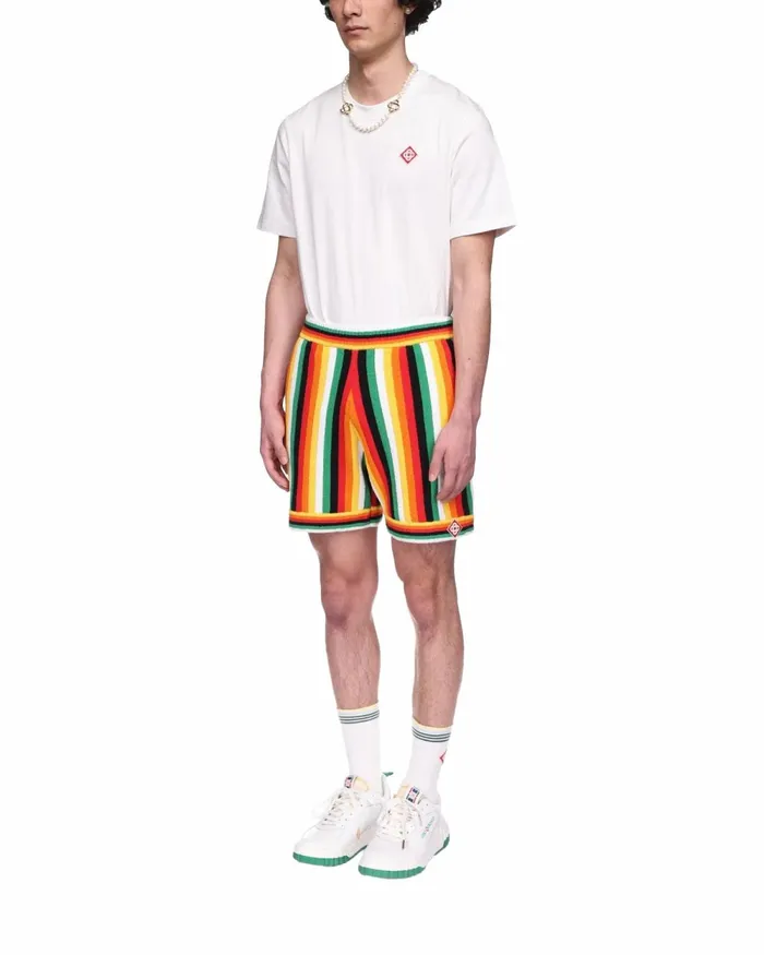 Casablanca Paris Knitwear Striped Towelling Shorts 8211 Men Casablanca Paris Knitwear Striped Towelling Shorts 8211 Men