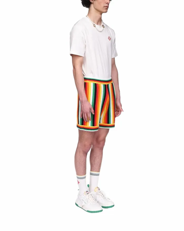 Casablanca Paris Knitwear Striped Towelling Shorts 8211 Men Casablanca Paris Knitwear Striped Towelling Shorts 8211 Men