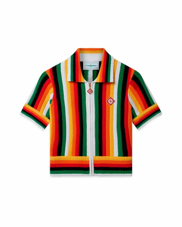 Casablanca Paris Knitwear Striped Towelling Top 8211 Women