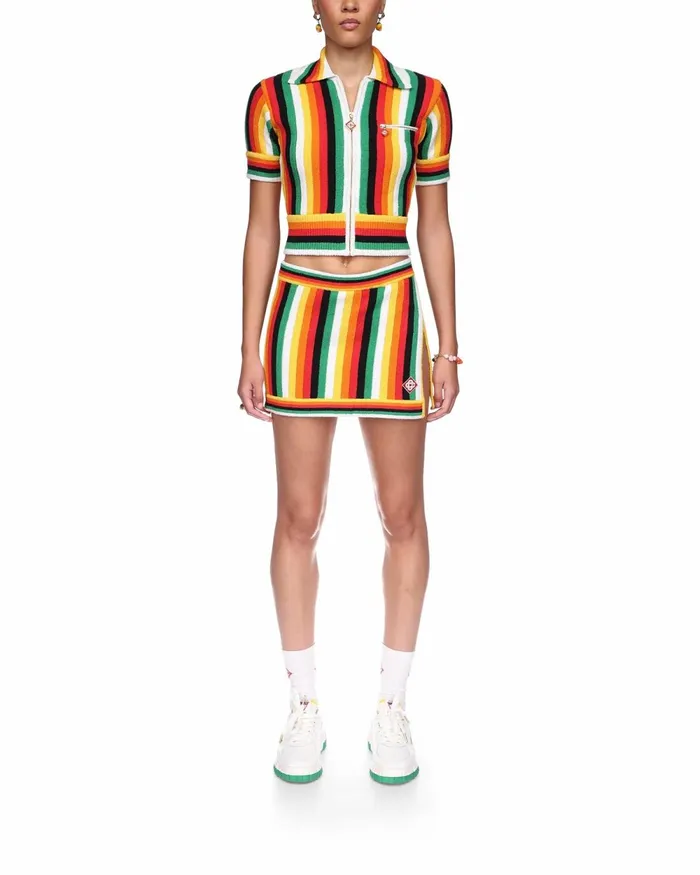 Casablanca Paris Knitwear Striped Towelling Top 8211 Women Casablanca Paris Knitwear Striped Towelling Top 8211 Women