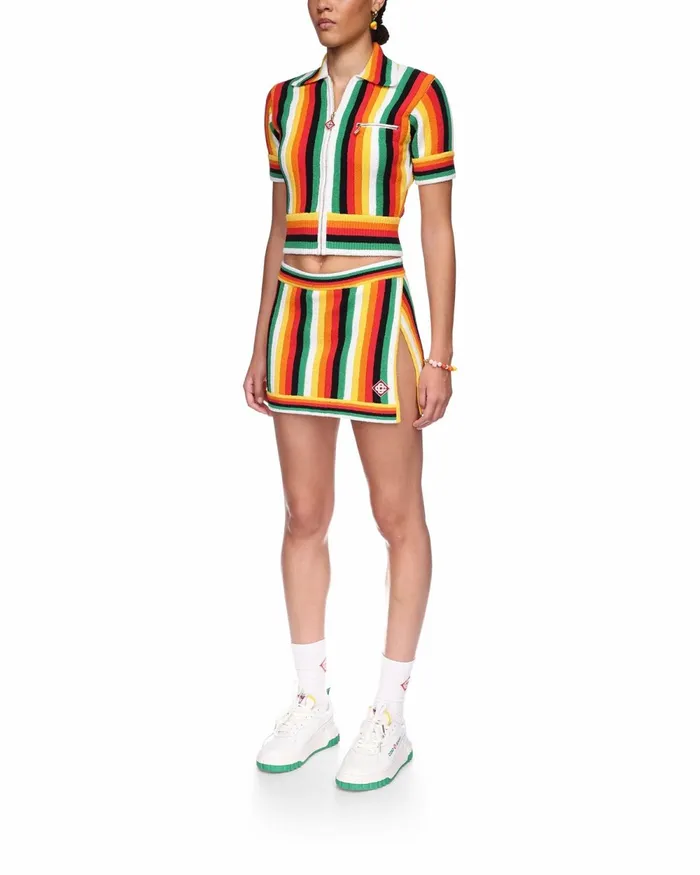 Casablanca Paris Knitwear Striped Towelling Top 8211 Women Casablanca Paris Knitwear Striped Towelling Top 8211 Women