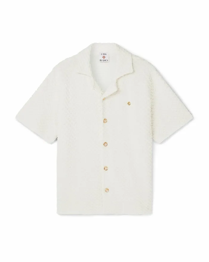 Casablanca Paris Knitwear Textured Knitted Shirt 8211 Men