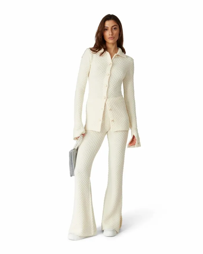 Casablanca Paris Knitwear Textured Knitted Shirt 8211 Women Casablanca Paris Knitwear Textured Knitted Shirt 8211 Women