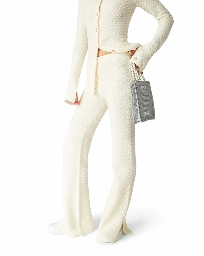 Casablanca Paris Knitwear Textured Knitted Trousers 8211 Women Casablanca Paris Knitwear Textured Knitted Trousers 8211 Women