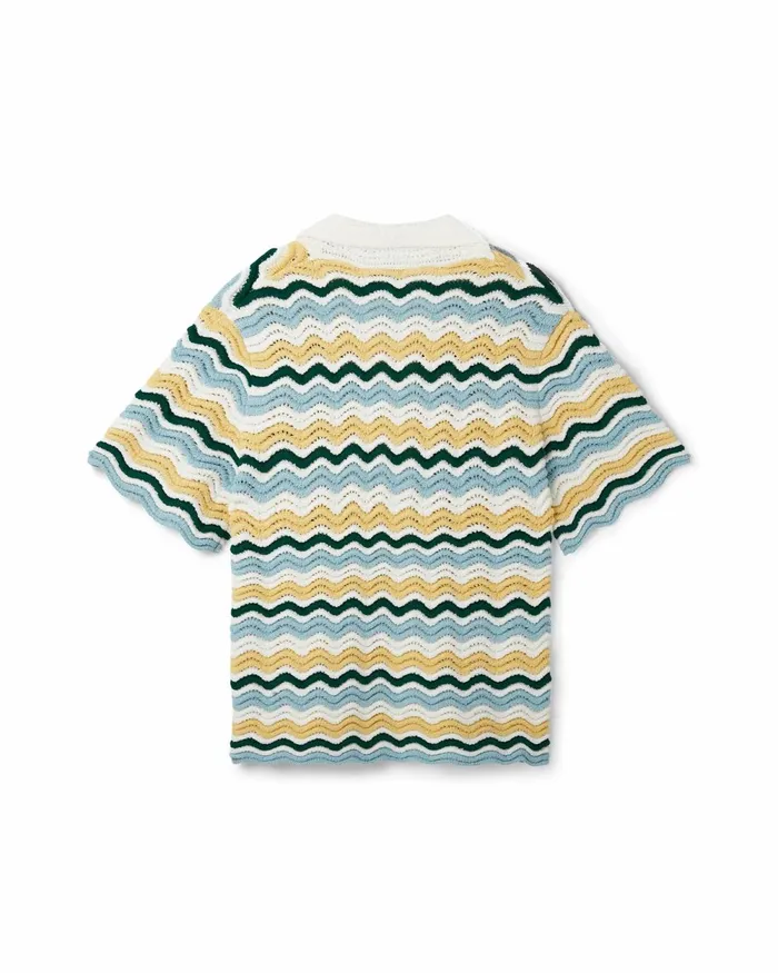 Casablanca Paris Knitwear Wavy Boucle Shirt 8211 Men Casablanca Paris Knitwear Wavy Boucle Shirt 8211 Men