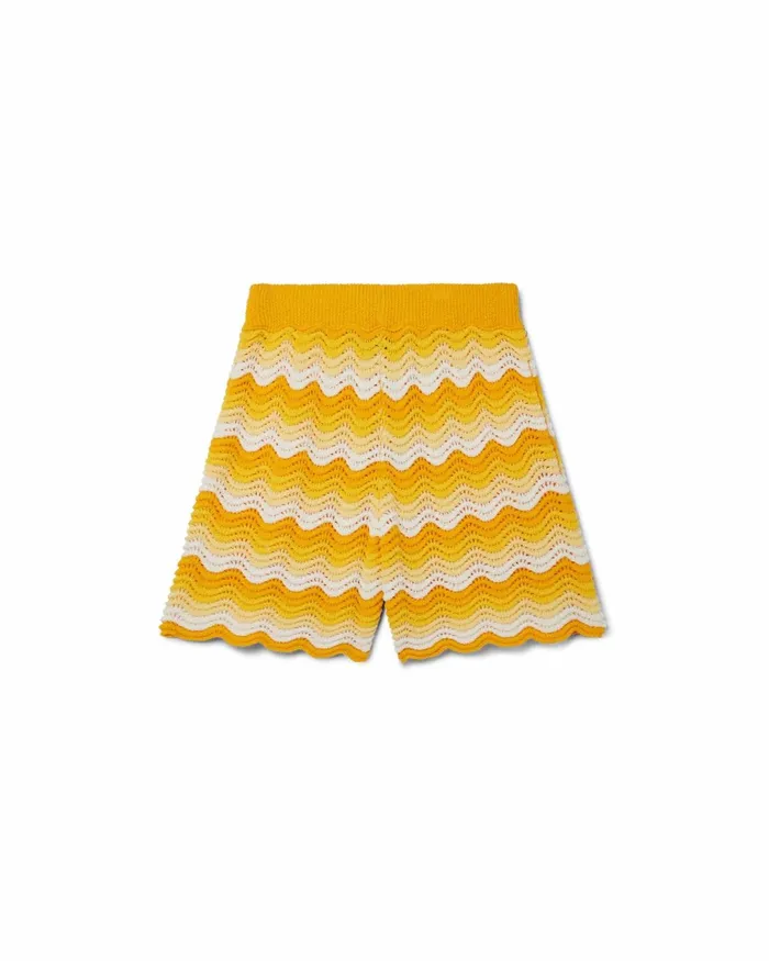 Casablanca Paris Knitwear Wavy Gradient Crochet Shorts 8211 Men Casablanca Paris Knitwear Wavy Gradient Crochet Shorts 8211 Men