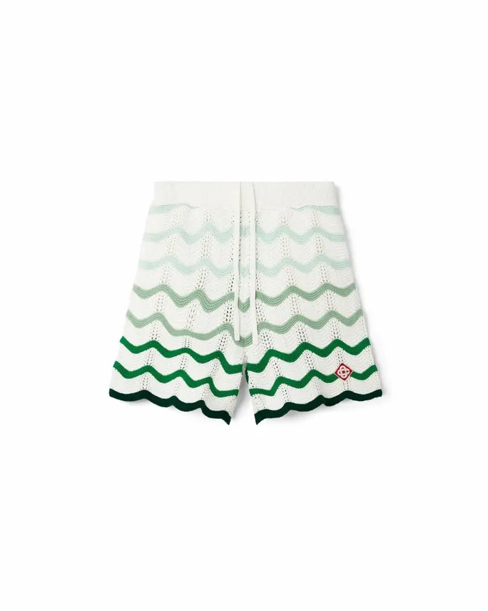 Casablanca Paris Knitwear Wavy Gradient Crochet Shorts 8211 Women