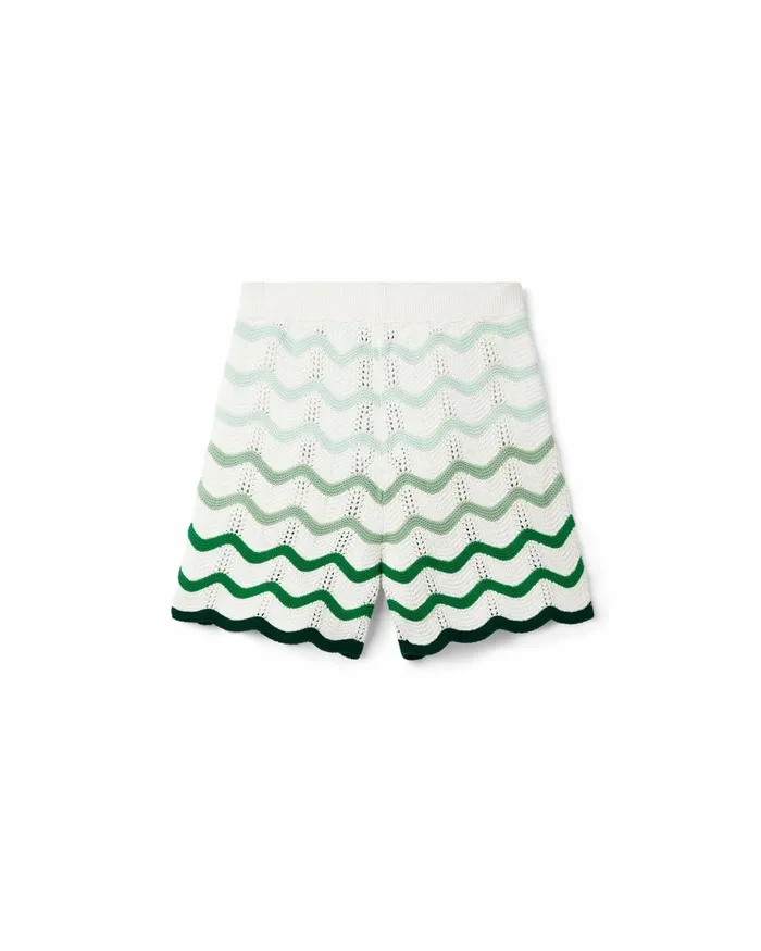 Casablanca Paris Knitwear Wavy Gradient Crochet Shorts 8211 Women Casablanca Paris Knitwear Wavy Gradient Crochet Shorts 8211 Women