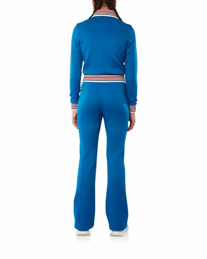 Casablanca Paris Outerwear Blue Triple Zip Tracksuit Jacket 8211 Women