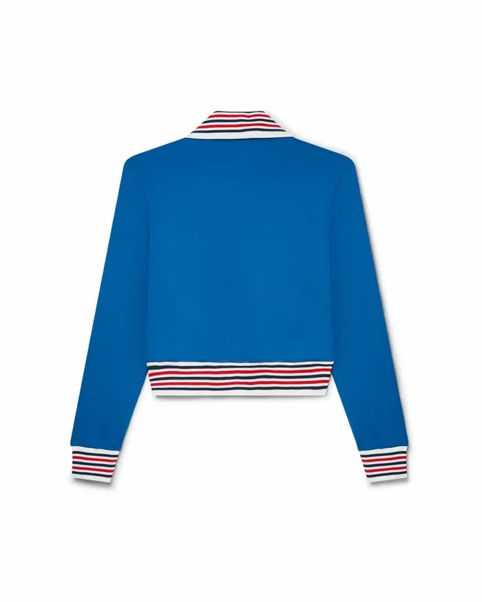 Casablanca Paris Outerwear Blue Triple Zip Tracksuit Jacket 8211 Women