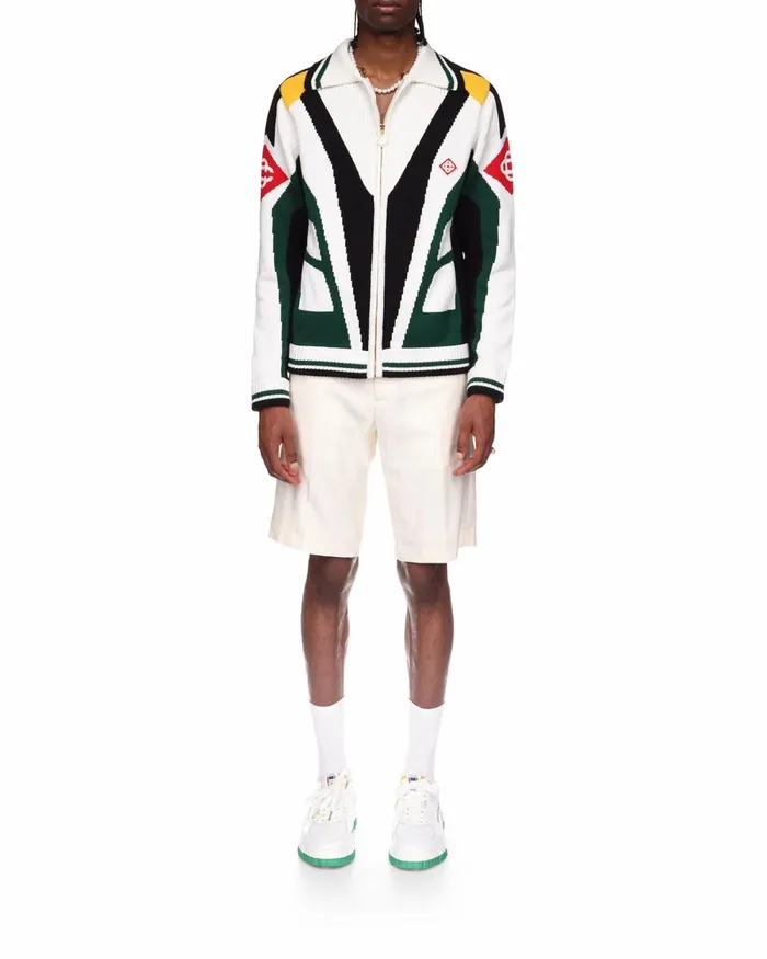 Casablanca Paris Outerwear Casa Racing Knit Jacket 8211 Men Casablanca Paris Outerwear Casa Racing Knit Jacket 8211 Men