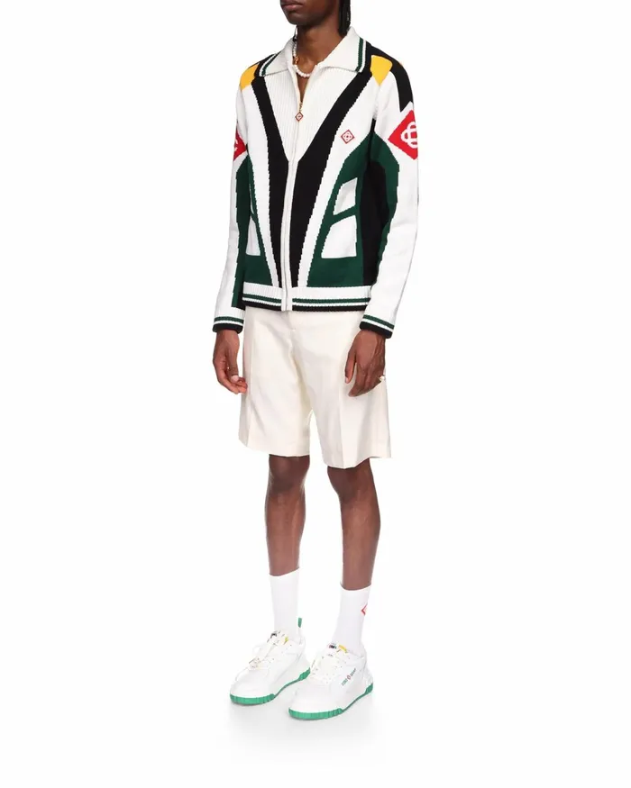 Casablanca Paris Outerwear Casa Racing Knit Jacket 8211 Men Casablanca Paris Outerwear Casa Racing Knit Jacket 8211 Men