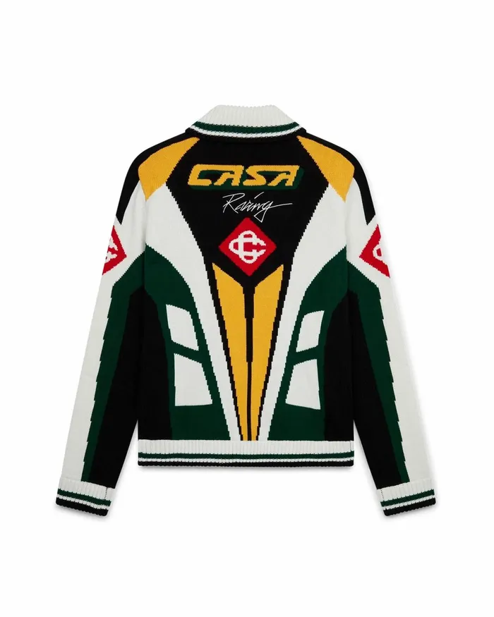 Casablanca Paris Outerwear Casa Racing Knit Jacket 8211 Men Casablanca Paris Outerwear Casa Racing Knit Jacket 8211 Men