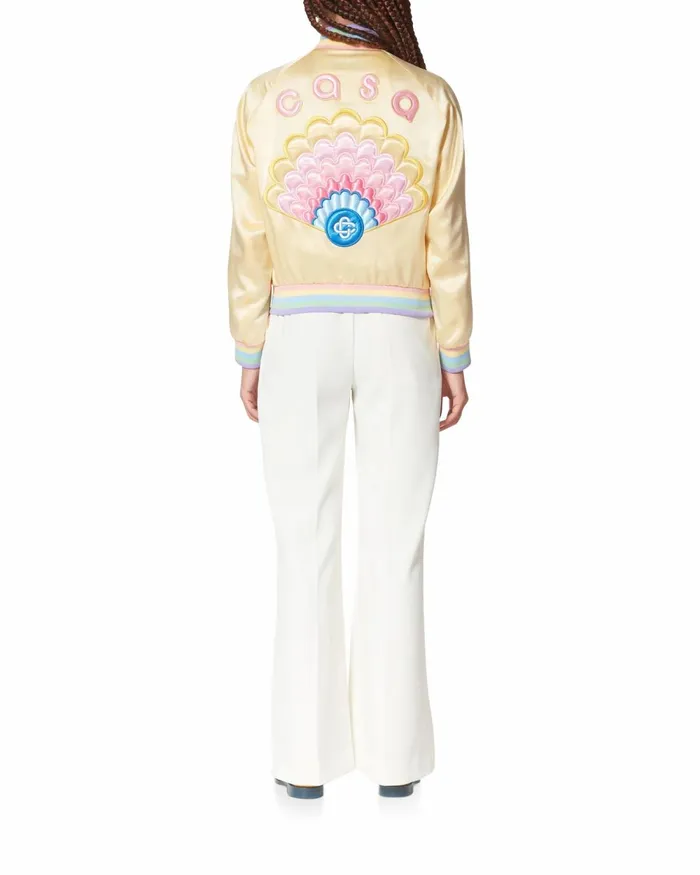 Casablanca Paris Outerwear Casa Shell Satin Bomber 8211 Women