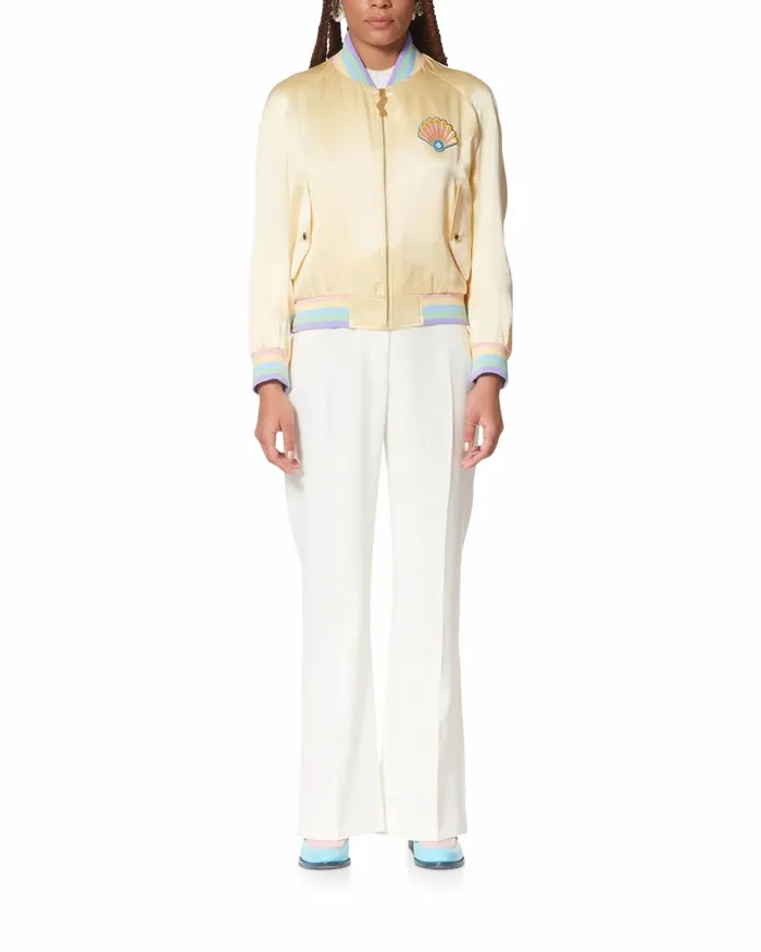 Casablanca Paris Outerwear Casa Shell Satin Bomber 8211 Women