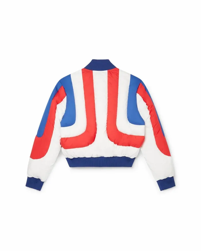 Casablanca Paris Outerwear Curve Panel Puffer Bomber Jacket 8211 Women Casablanca Paris Outerwear Curve Panel Puffer Bomber Jacket 8211 Women