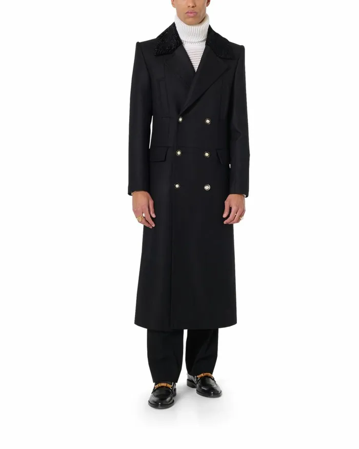 Casablanca Paris Outerwear Double Breasted Coat 8211 MenWomen Casablanca Paris Outerwear Double Breasted Coat 8211 MenWomen