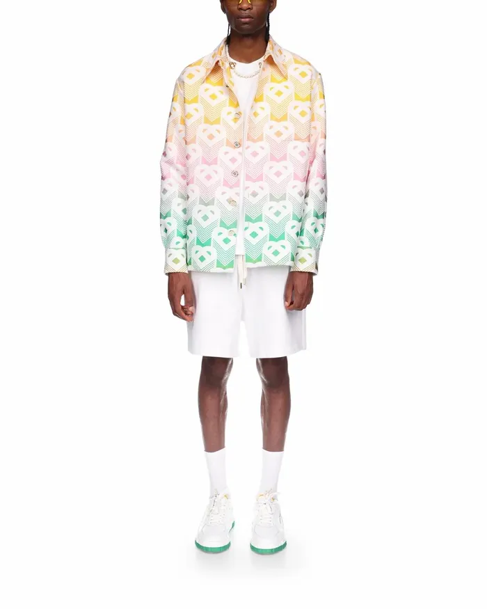 Casablanca Paris Outerwear Gradient Heart Shacket 8211 Men Casablanca Paris Outerwear Gradient Heart Shacket 8211 Men