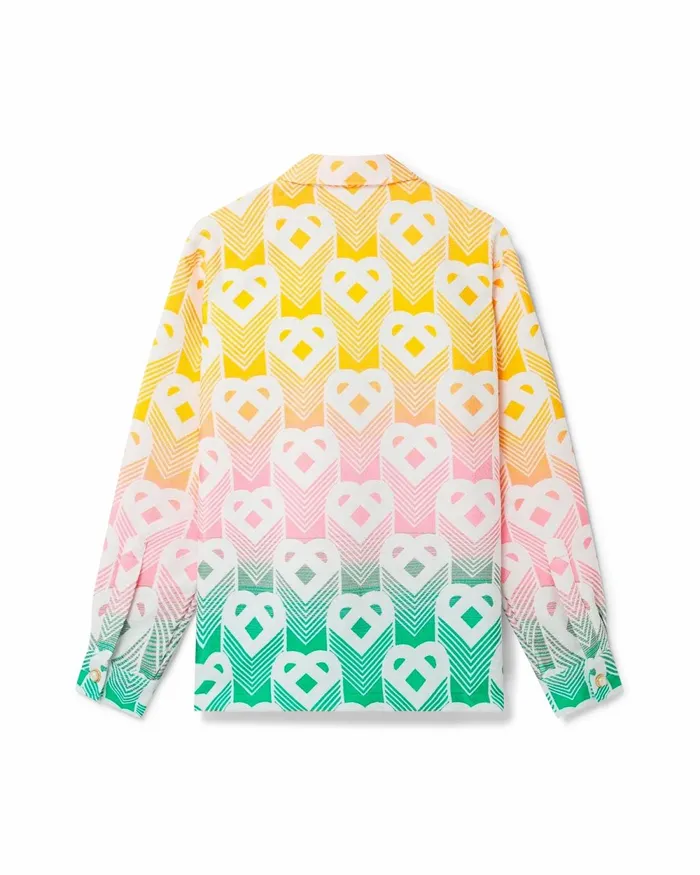 Casablanca Paris Outerwear Gradient Heart Shacket 8211 Men Casablanca Paris Outerwear Gradient Heart Shacket 8211 Men