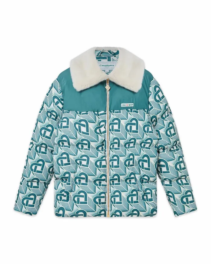 Casablanca Paris Outerwear Heart Monogram Puffer Jacket 8211 Men