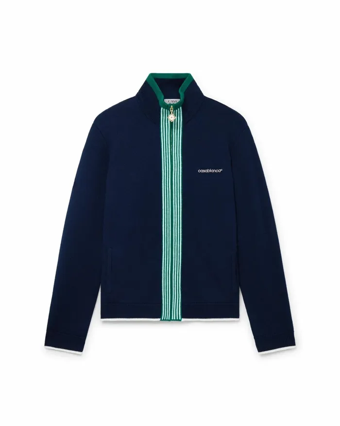 Casablanca Paris Outerwear Knit Tennis Track Top 8211 Men