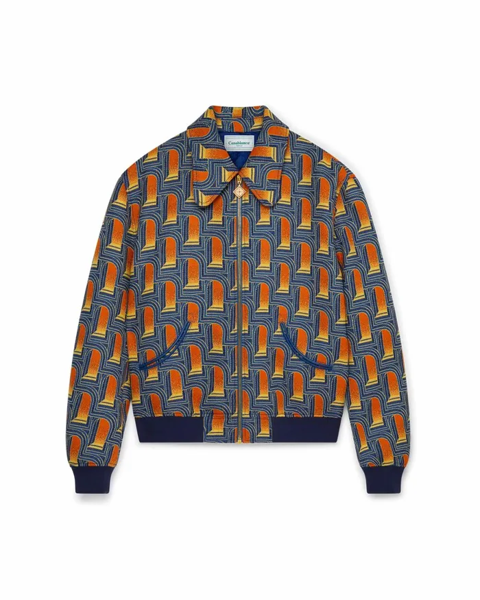 Casablanca Paris Outerwear L039Arche De Nuit Jacquard Bomber Jacket 8211 Men