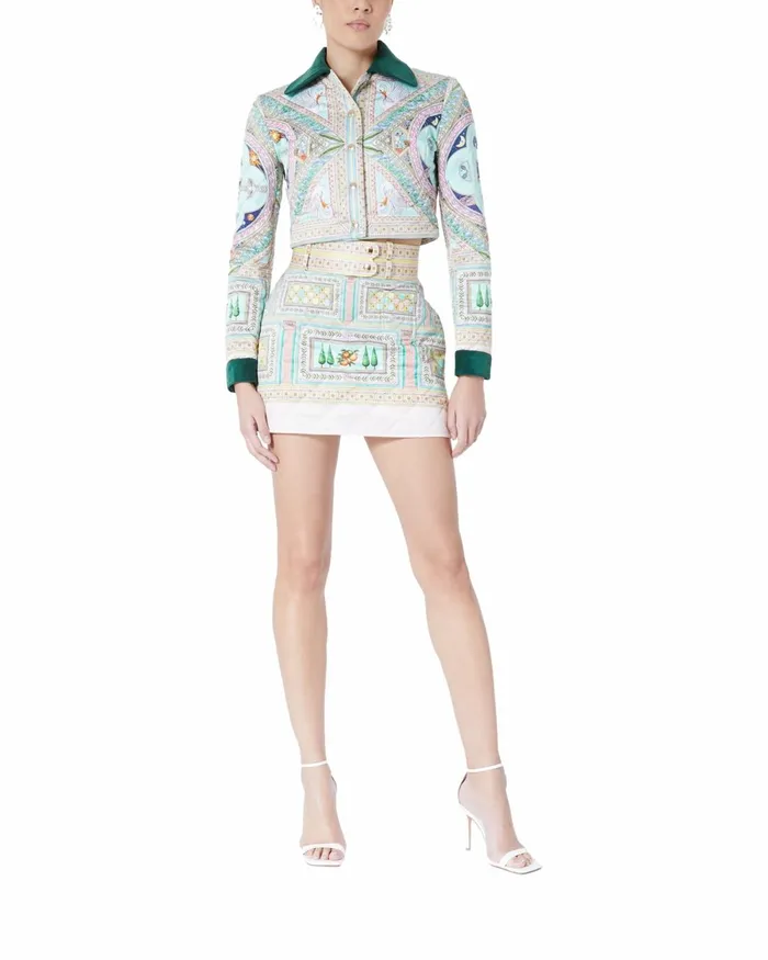 Casablanca Paris Outerwear Le Labyrinthe Quilted Cropped Jacket 8211 Women Casablanca Paris Outerwear Le Labyrinthe Quilted Cropped Jacket 8211 Women