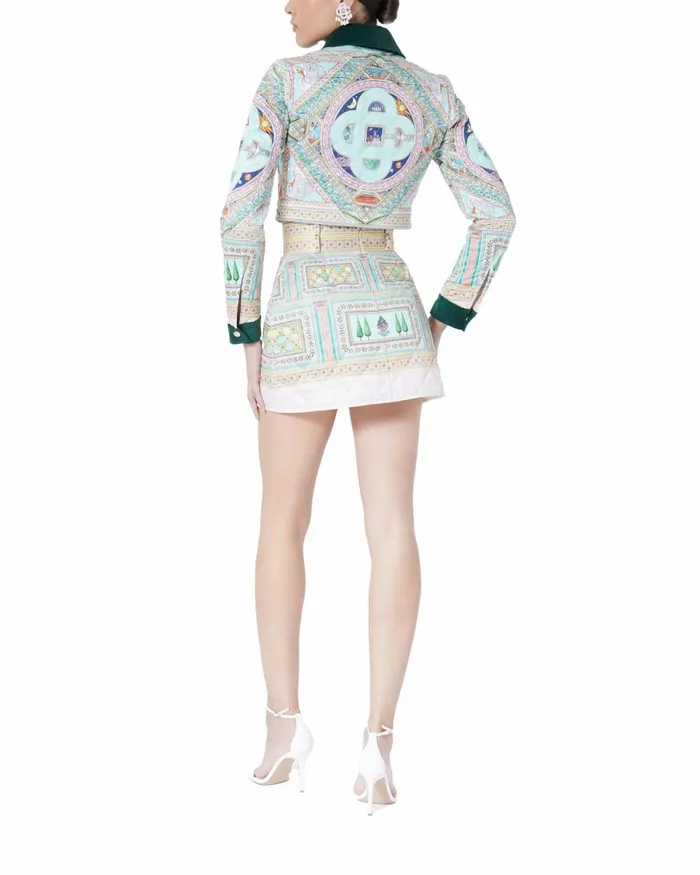 Casablanca Paris Outerwear Le Labyrinthe Quilted Cropped Jacket 8211 Women Casablanca Paris Outerwear Le Labyrinthe Quilted Cropped Jacket 8211 Women