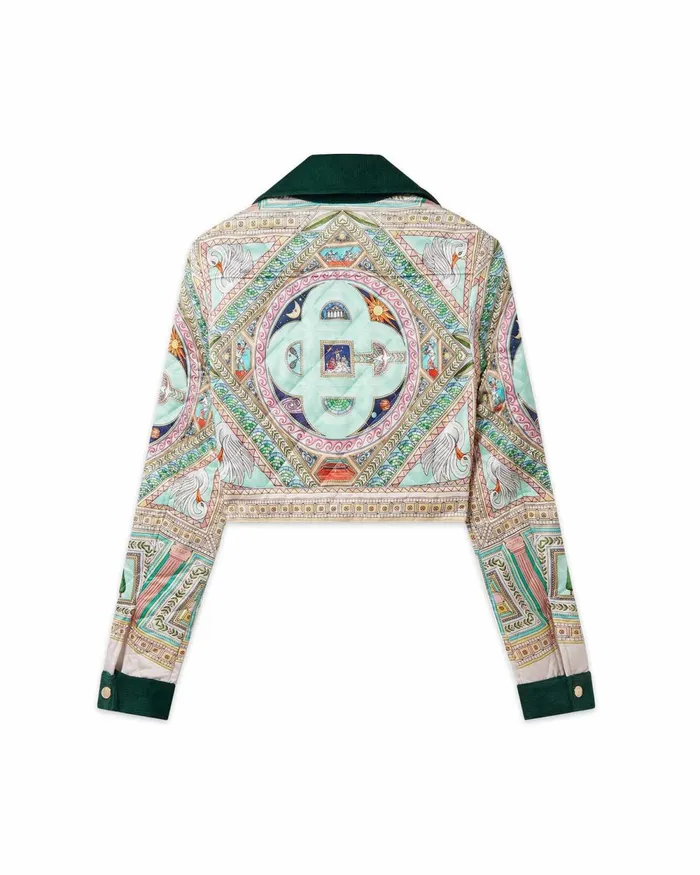 Casablanca Paris Outerwear Le Labyrinthe Quilted Cropped Jacket 8211 Women Casablanca Paris Outerwear Le Labyrinthe Quilted Cropped Jacket 8211 Women