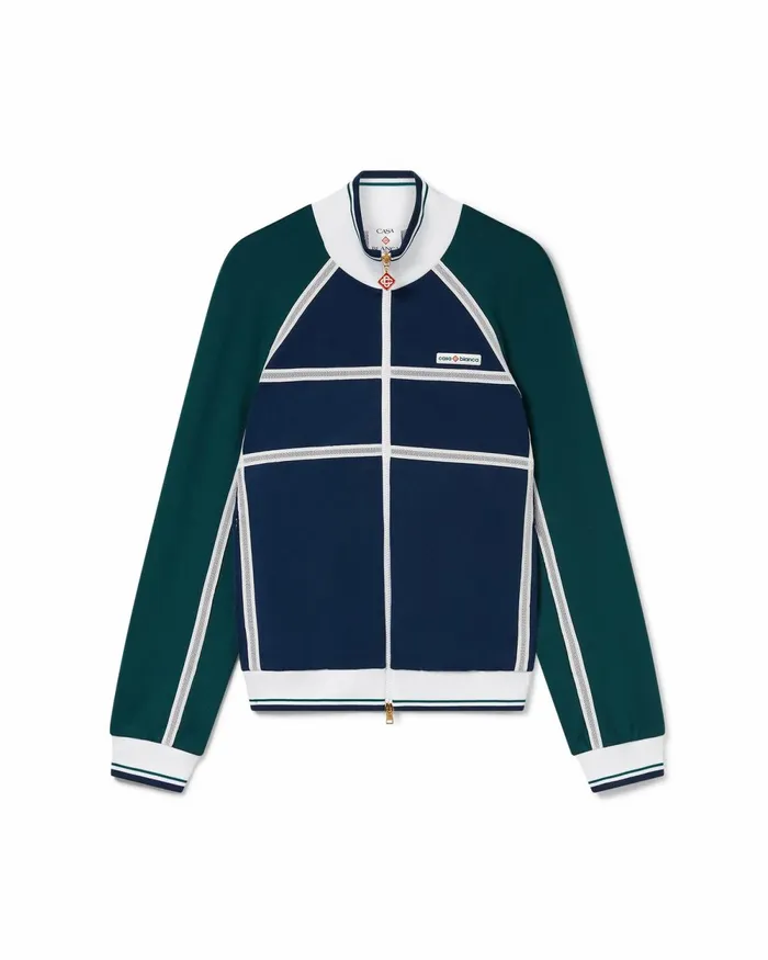 Casablanca Paris Outerwear Mesh Tape Track Jacket 8211 Men