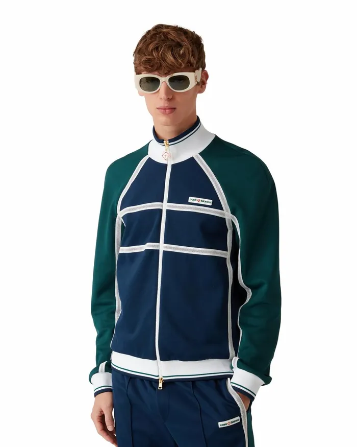 Casablanca Paris Outerwear Mesh Tape Track Jacket 8211 Men