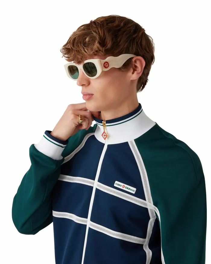 Casablanca Paris Outerwear Mesh Tape Track Jacket 8211 Men