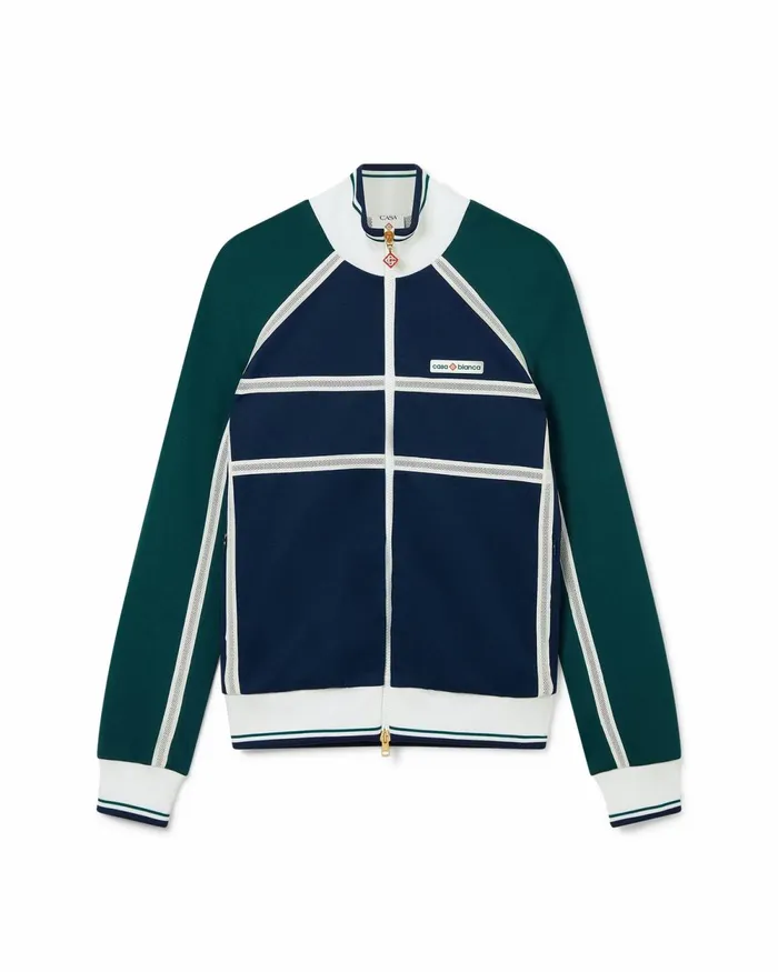 Casablanca Paris Outerwear Mesh Tape Track Jacket 8211 Women