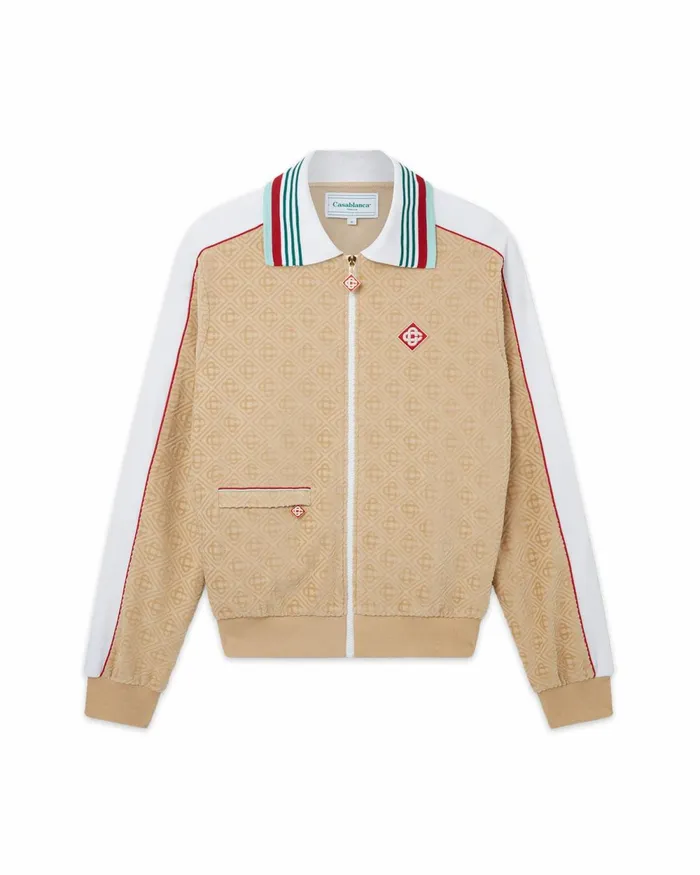 Casablanca Paris Outerwear Monogram Velour Shacket 8211 Men