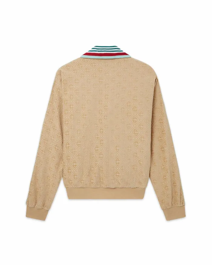 Casablanca Paris Outerwear Monogram Velour Shacket 8211 Men Casablanca Paris Outerwear Monogram Velour Shacket 8211 Men