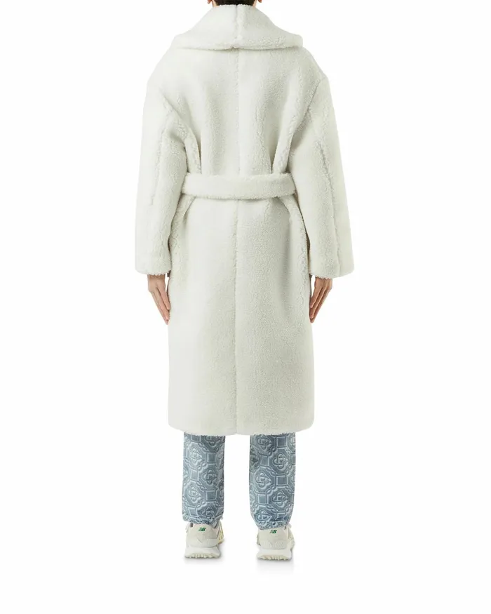 Casablanca Paris Outerwear OffWhite Recycled Polyester Shearling Robe 8211 Women Casablanca Paris Outerwear OffWhite Recycled Polyester Shearling Robe 8211 Women
