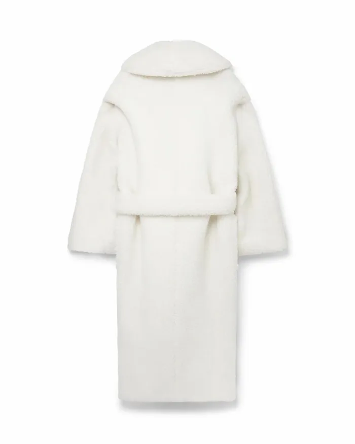 Casablanca Paris Outerwear OffWhite Recycled Polyester Shearling Robe 8211 Women Casablanca Paris Outerwear OffWhite Recycled Polyester Shearling Robe 8211 Women