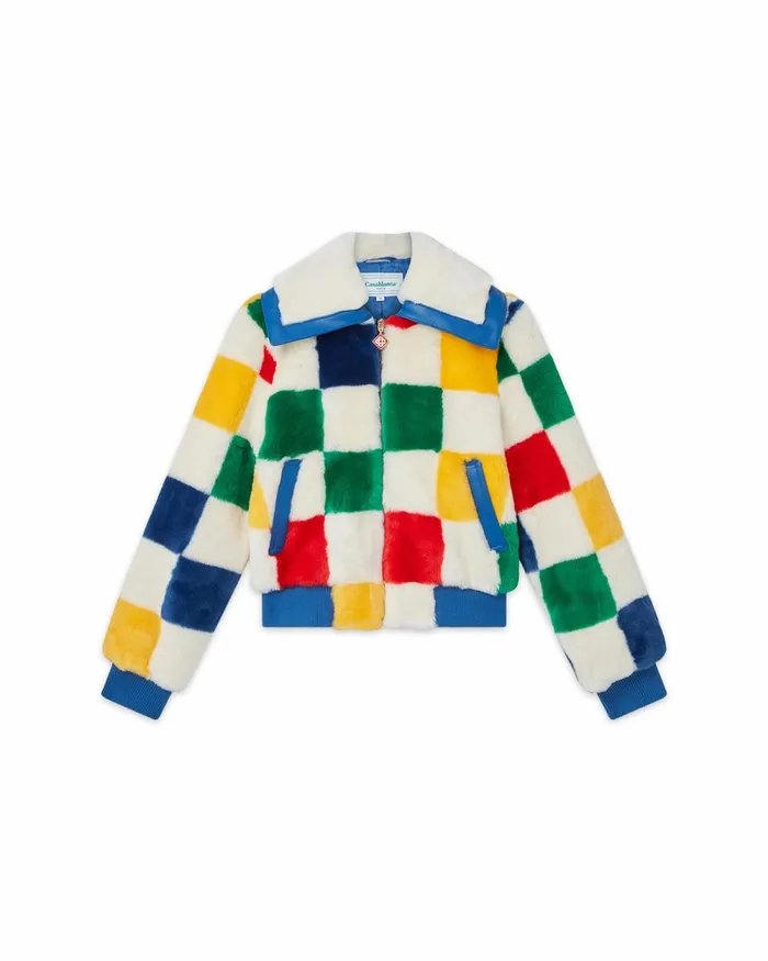 Casablanca Paris Outerwear Primary Check Jacket 8211 Women