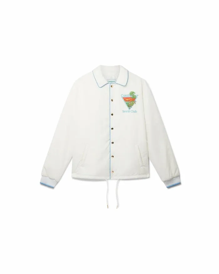 Casablanca Paris Outerwear Tennis Club Icon Blue Coach Jacket 8211 Men