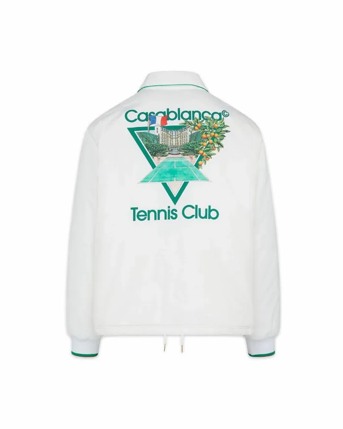 Casablanca Paris Outerwear Tennis Club Icon Coach Jacket 8211 Men