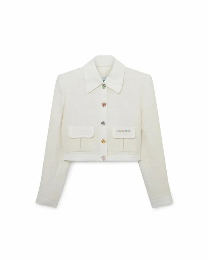 Casablanca Paris Outerwear Tweed Fitted Jacket 8211 Women