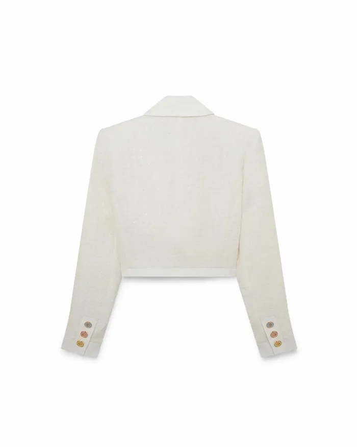 Casablanca Paris Outerwear Tweed Fitted Jacket 8211 Women