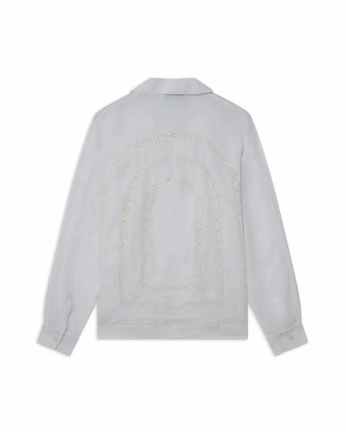 Casablanca Paris Shirts Broderie Anglaise Linen Shirt 8211 Men Casablanca Paris Shirts Broderie Anglaise Linen Shirt 8211 Men
