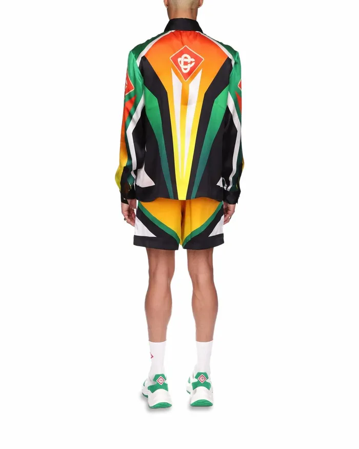 Casablanca Paris Shirts Casa Moto Sport Silk Shirt 8211 MenWomen Casablanca Paris Shirts Casa Moto Sport Silk Shirt 8211 MenWomen