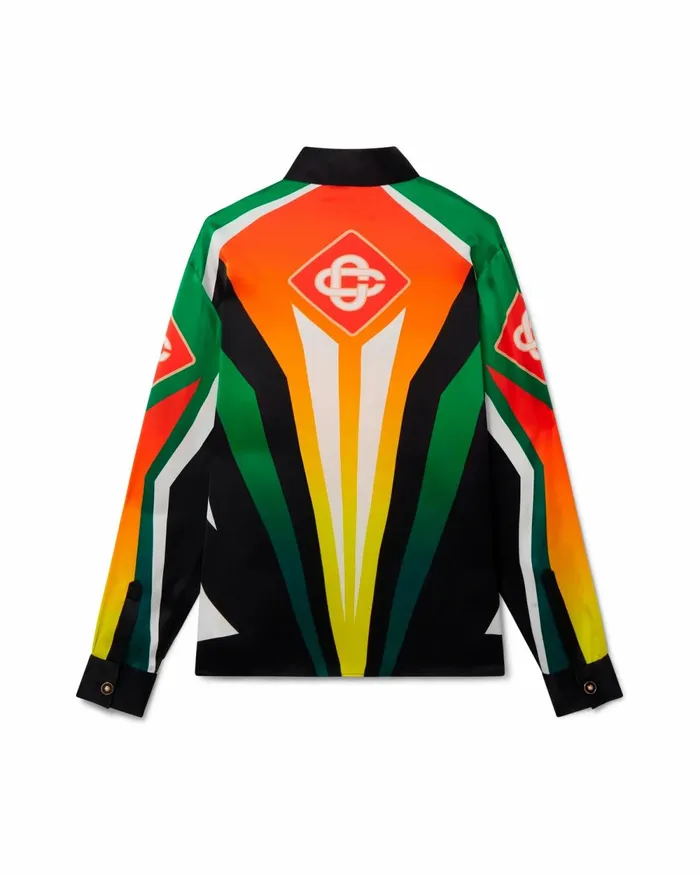 Casablanca Paris Shirts Casa Moto Sport Silk Shirt 8211 MenWomen Casablanca Paris Shirts Casa Moto Sport Silk Shirt 8211 MenWomen