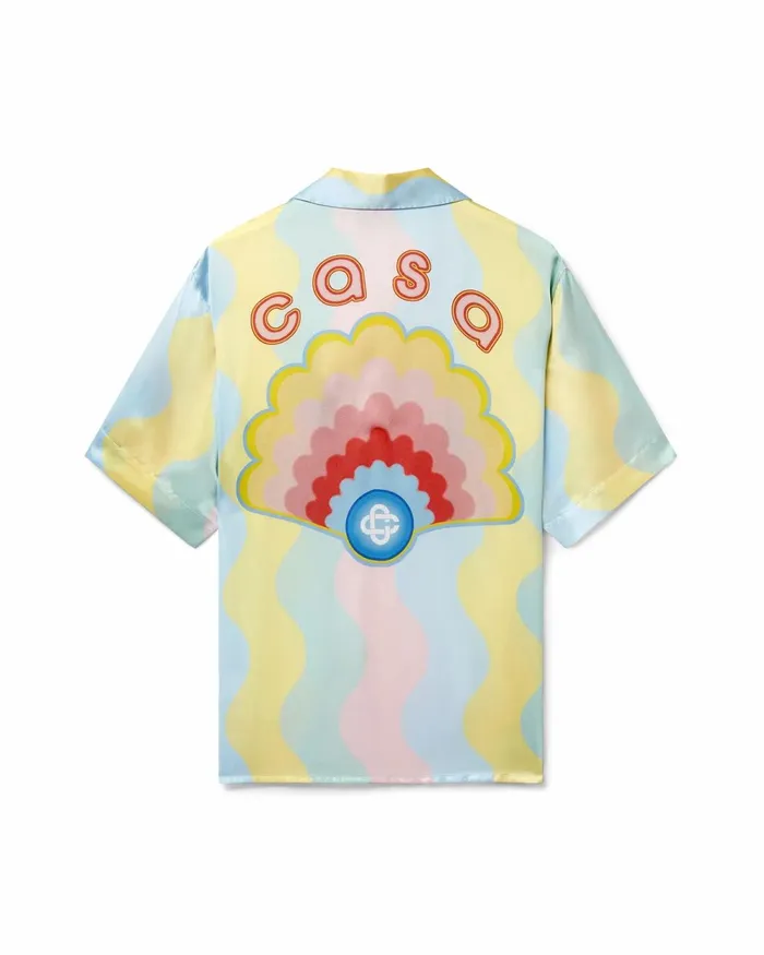 Casablanca Paris Shirts Casa Shell Wave Silk Shirt 8211 Women