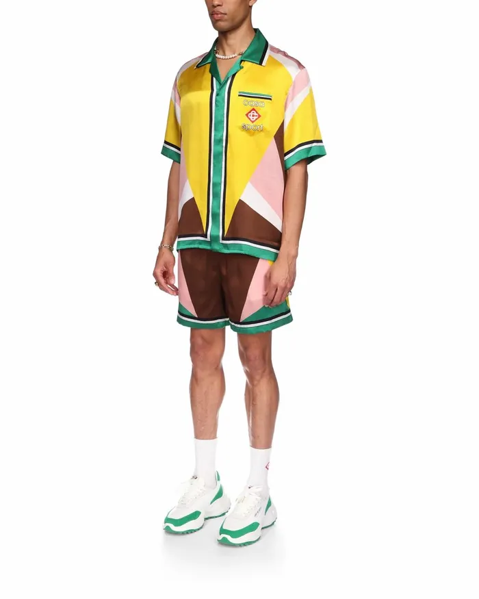 Casablanca Paris Shirts Casa Sport Silk Shirt 8211 MenWomen Casablanca Paris Shirts Casa Sport Silk Shirt 8211 MenWomen