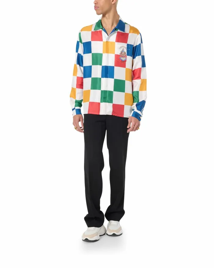 Casablanca Paris Shirts Casablanca Primary Check Shirt 8211 MenWomen Casablanca Paris Shirts Casablanca Primary Check Shirt 8211 MenWomen