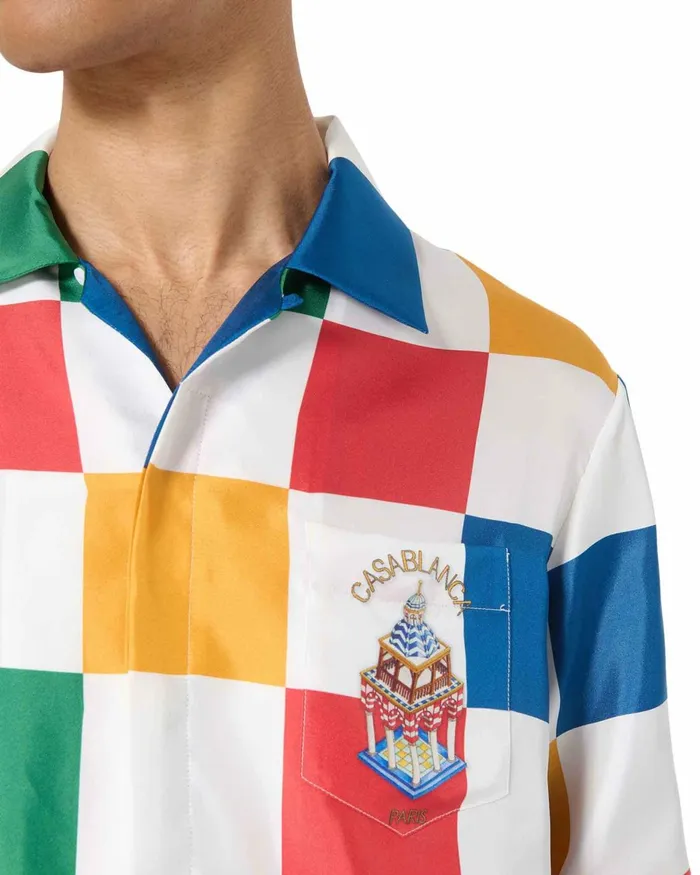 Casablanca Paris Shirts Casablanca Primary Check Shirt 8211 MenWomen Casablanca Paris Shirts Casablanca Primary Check Shirt 8211 MenWomen