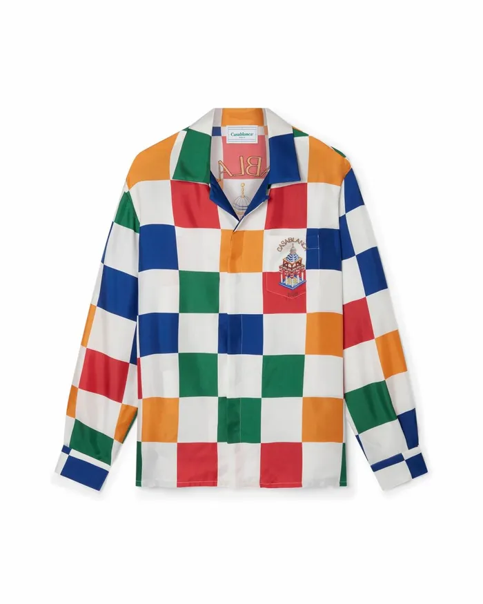 Casablanca Paris Shirts Casablanca Primary Check Shirt 8211 MenWomen Casablanca Paris Shirts Casablanca Primary Check Shirt 8211 MenWomen